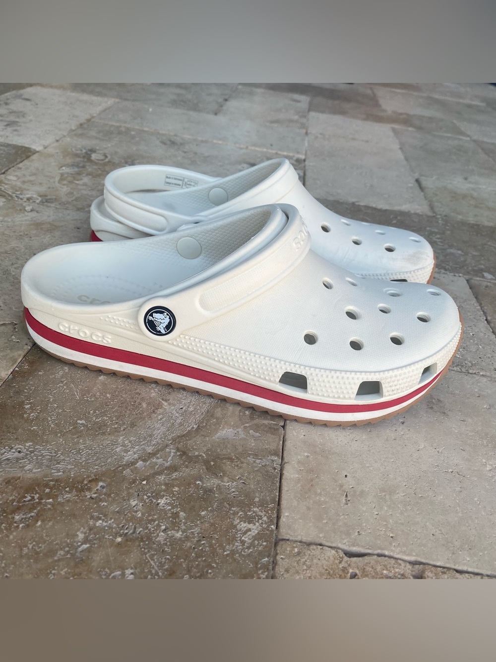 CROC Crocband Runner 212831 Summit White UNISEX Women’s SZ 7 Men’s 5